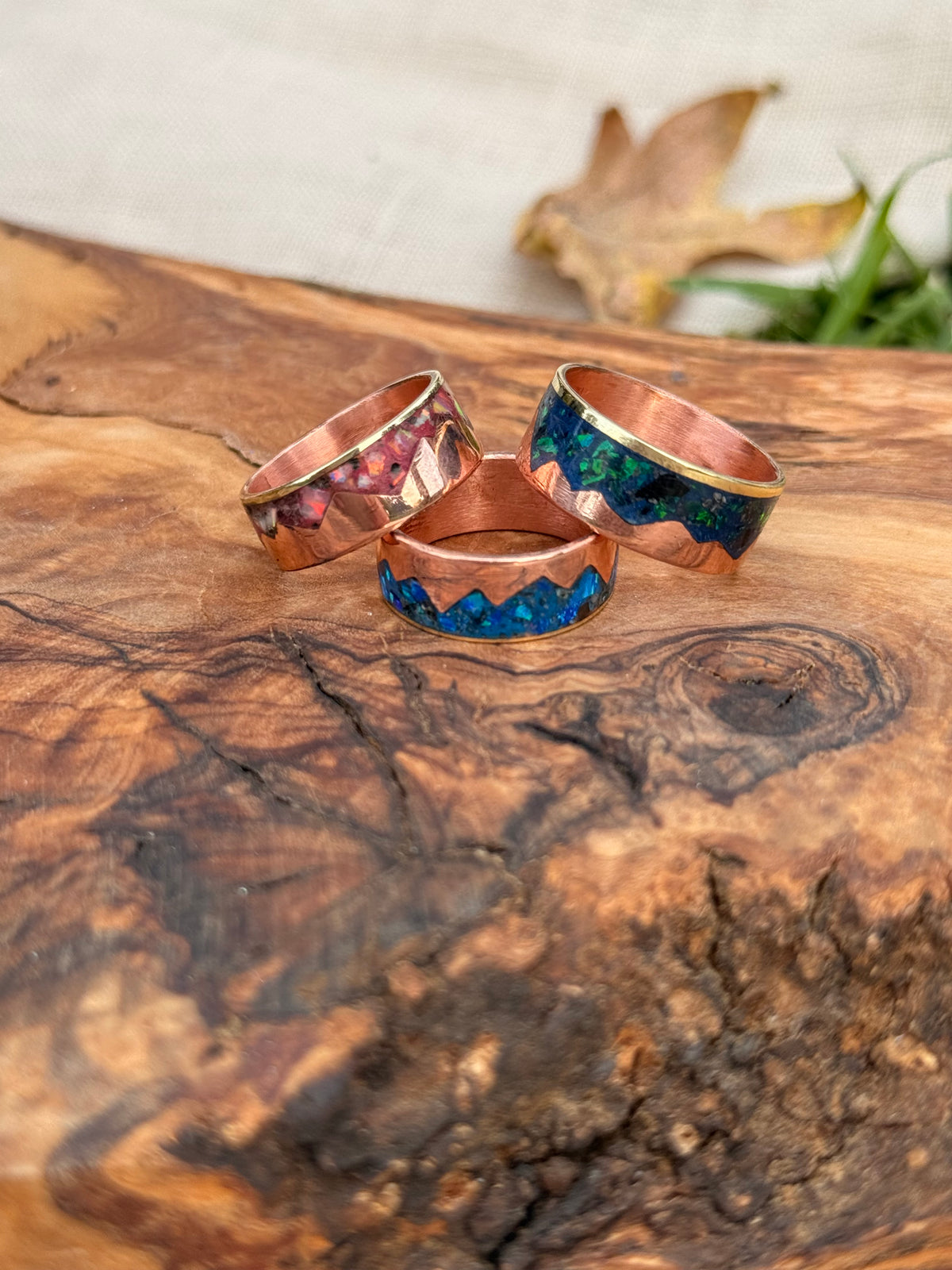 Mountain Horizon Inlay Ring