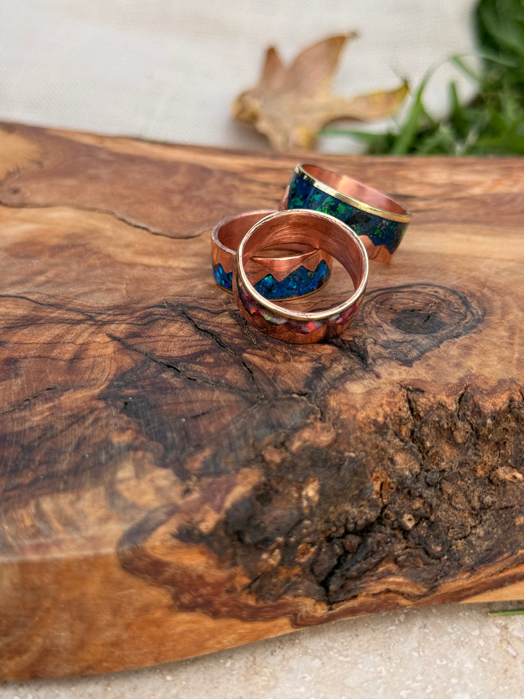 Mountain Horizon Inlay Ring