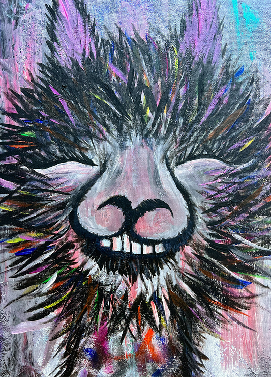 Giddy Llama Painting