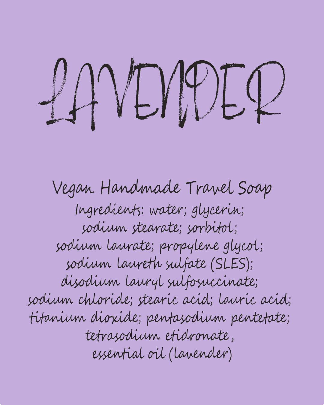 Lavender Travel Soap (3 Travel Bars)